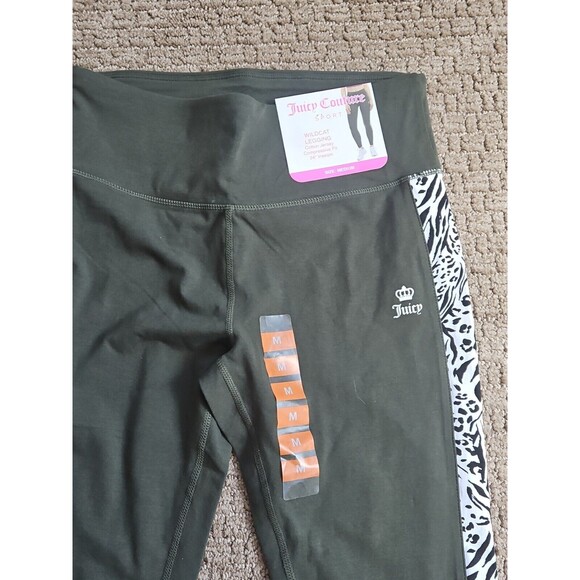 NWT Juicy Couture Sport ~ Wildcat Leggings ~ Cotton ~ Compression ~ SZ MEDIUM - Picture 2 of 10